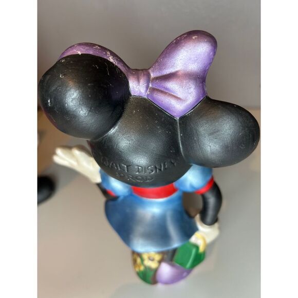 Vintage Disney Mickey Mouse & Minnie Mouse Ceramic Figurines Collectible 9'' - Picture 10 of 10